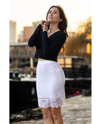 Jupe longue blanche Catalina 